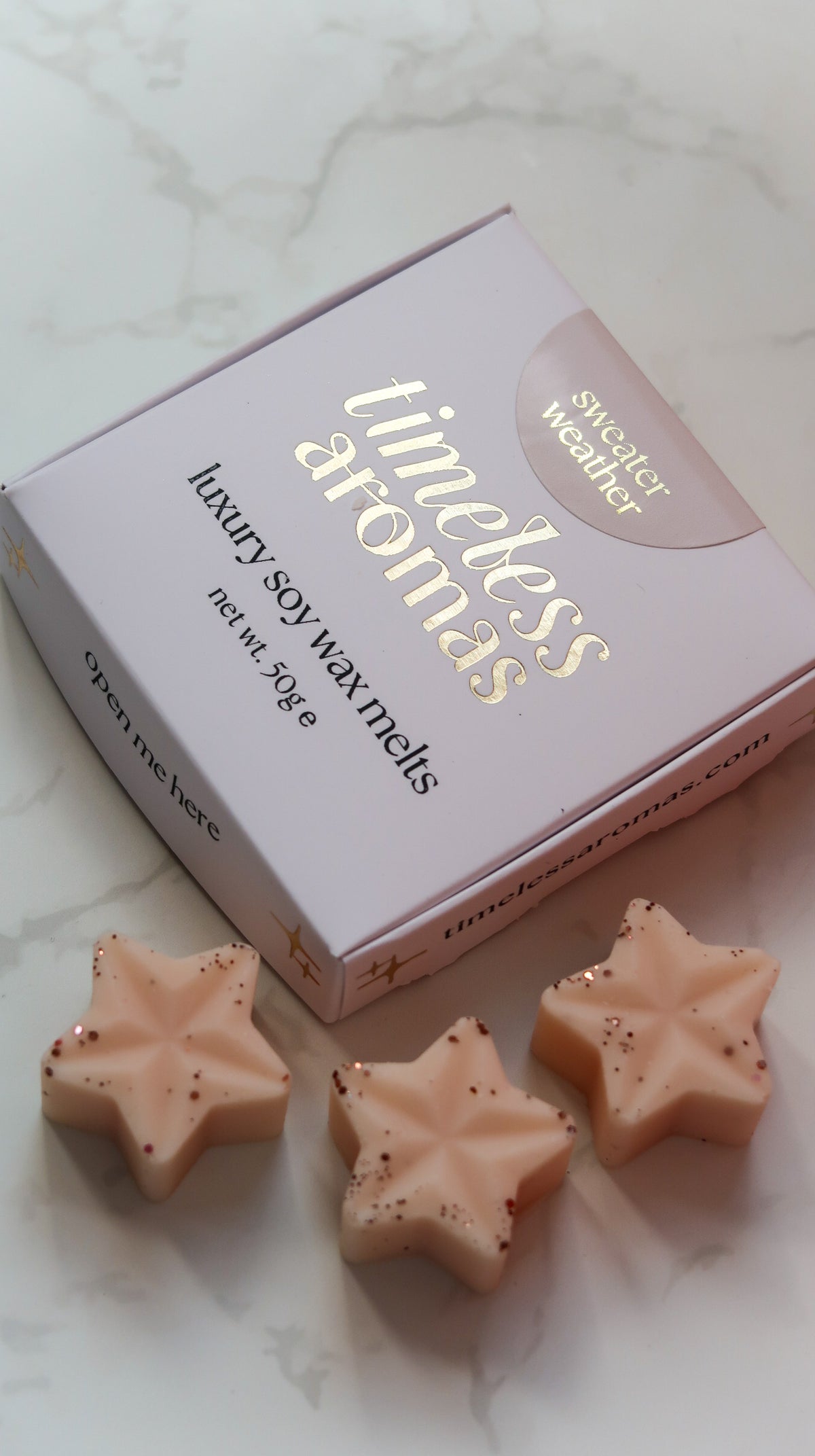 Sweater Weather Wax Melt Box - Bronze Star Shapes