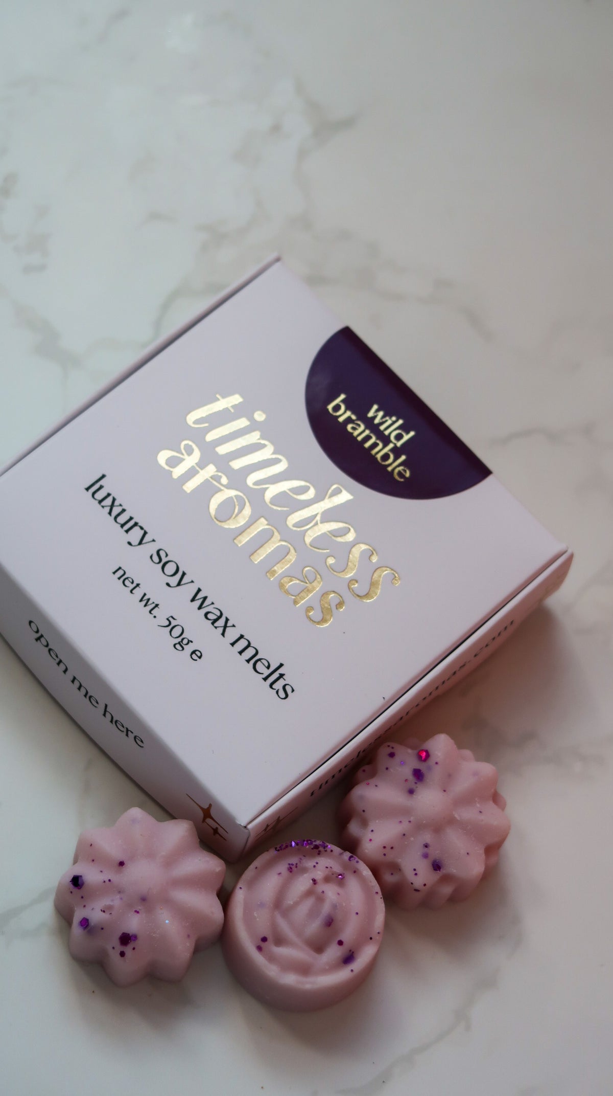 Wild Bramble Wax Melt Box - Purple Flower Shapes