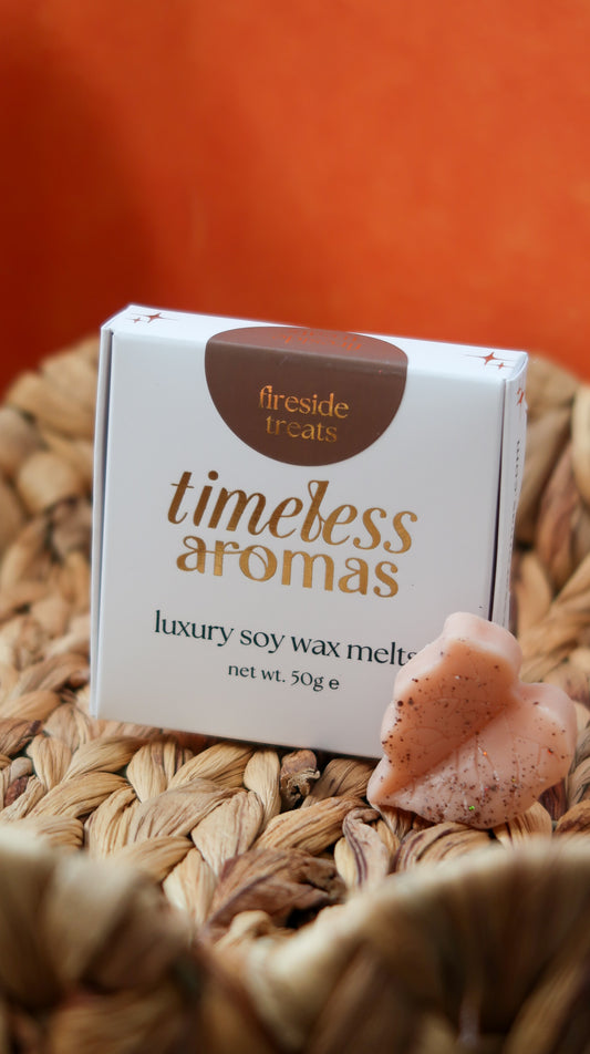 Fireside Treats Wax Melt Box - Bronze Autumn Leaf Shapes