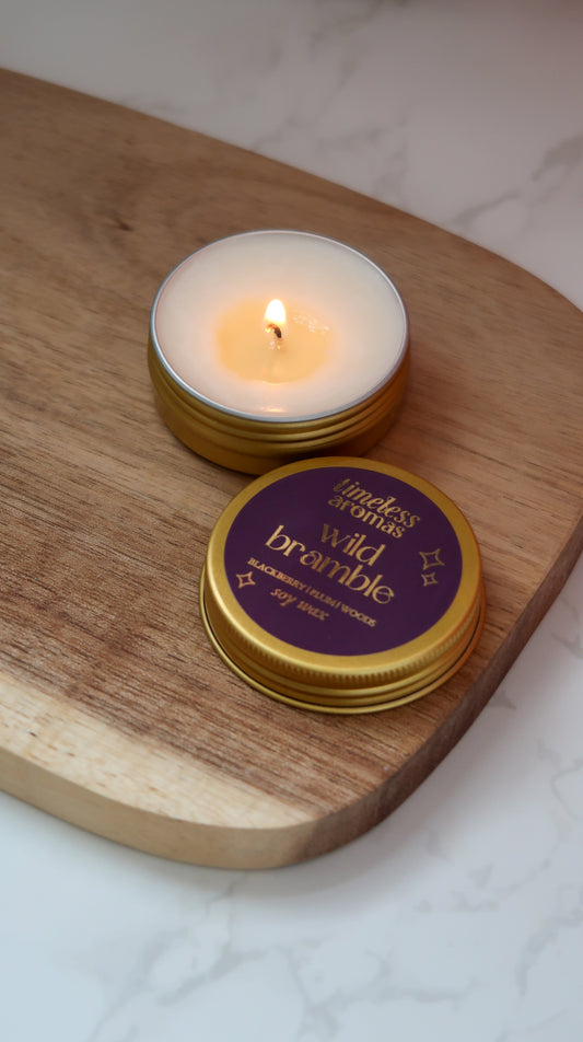 Wild Bramble Gold Tin Candle