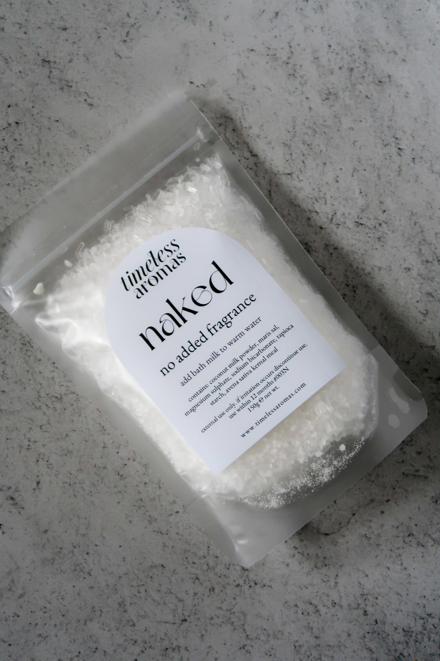 Naked Bath Milk - Fragrance Free | 150g Pouch