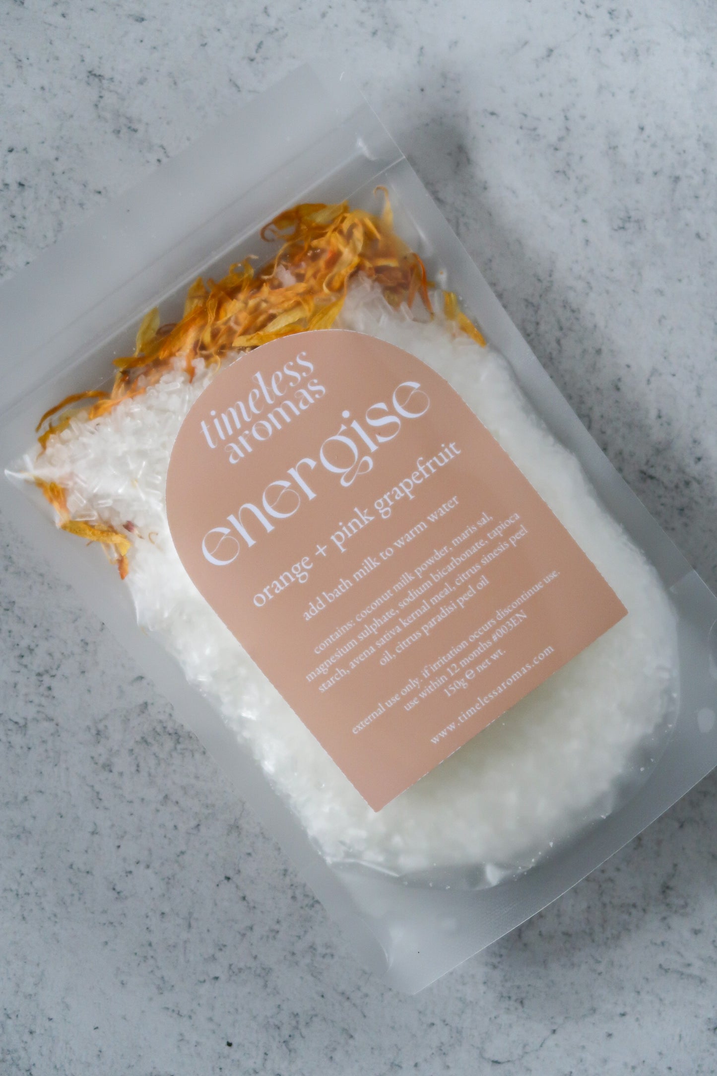 Energise Bath Milk - Pink Grapefruit and Sweet Orange | 150g Pouch