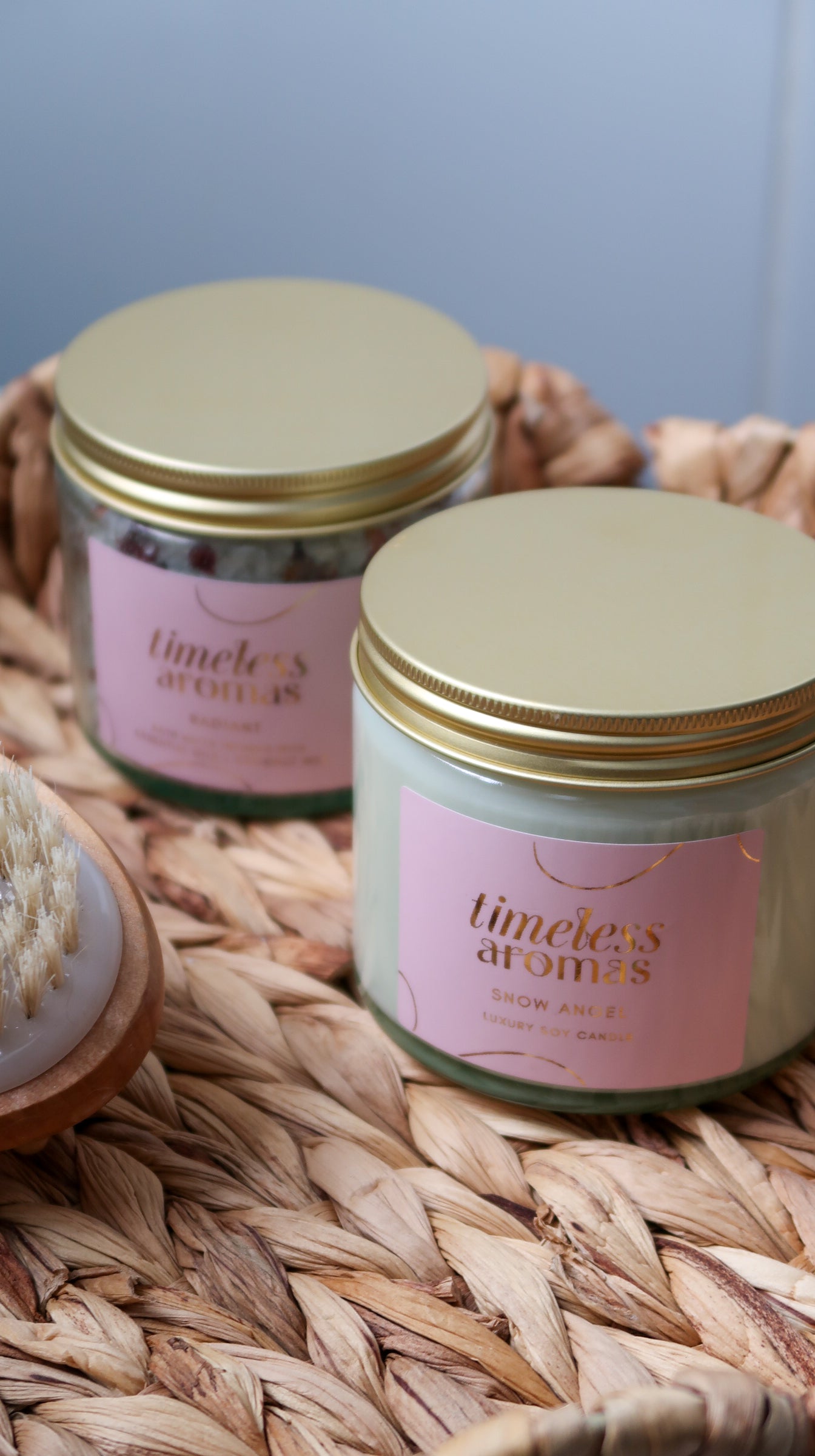 The Pink Bliss Sanctuary - Candle & Bath Milk Gift Set