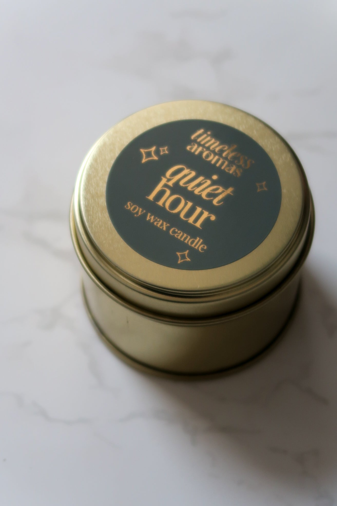 Moments Gold Tin Candle