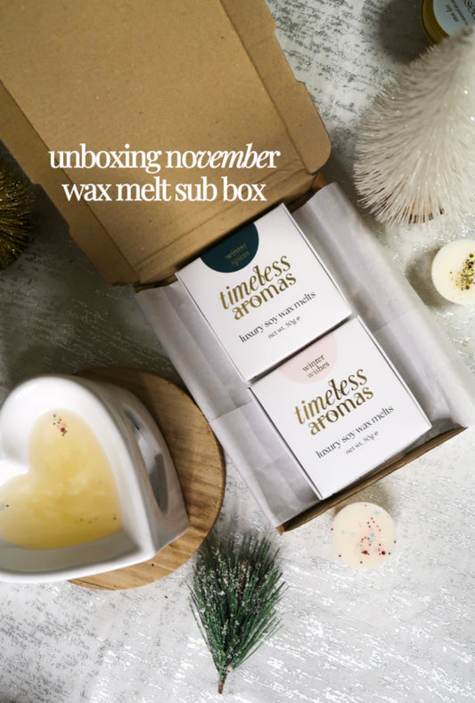 Timeless Monthly Melts Subscription - Luxury Wax Melts with Exclusive Scents & Surprise Gifts