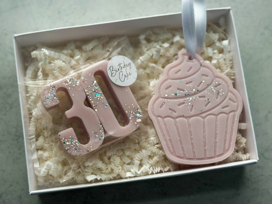 Birthday Number and Cupcake Gift Set