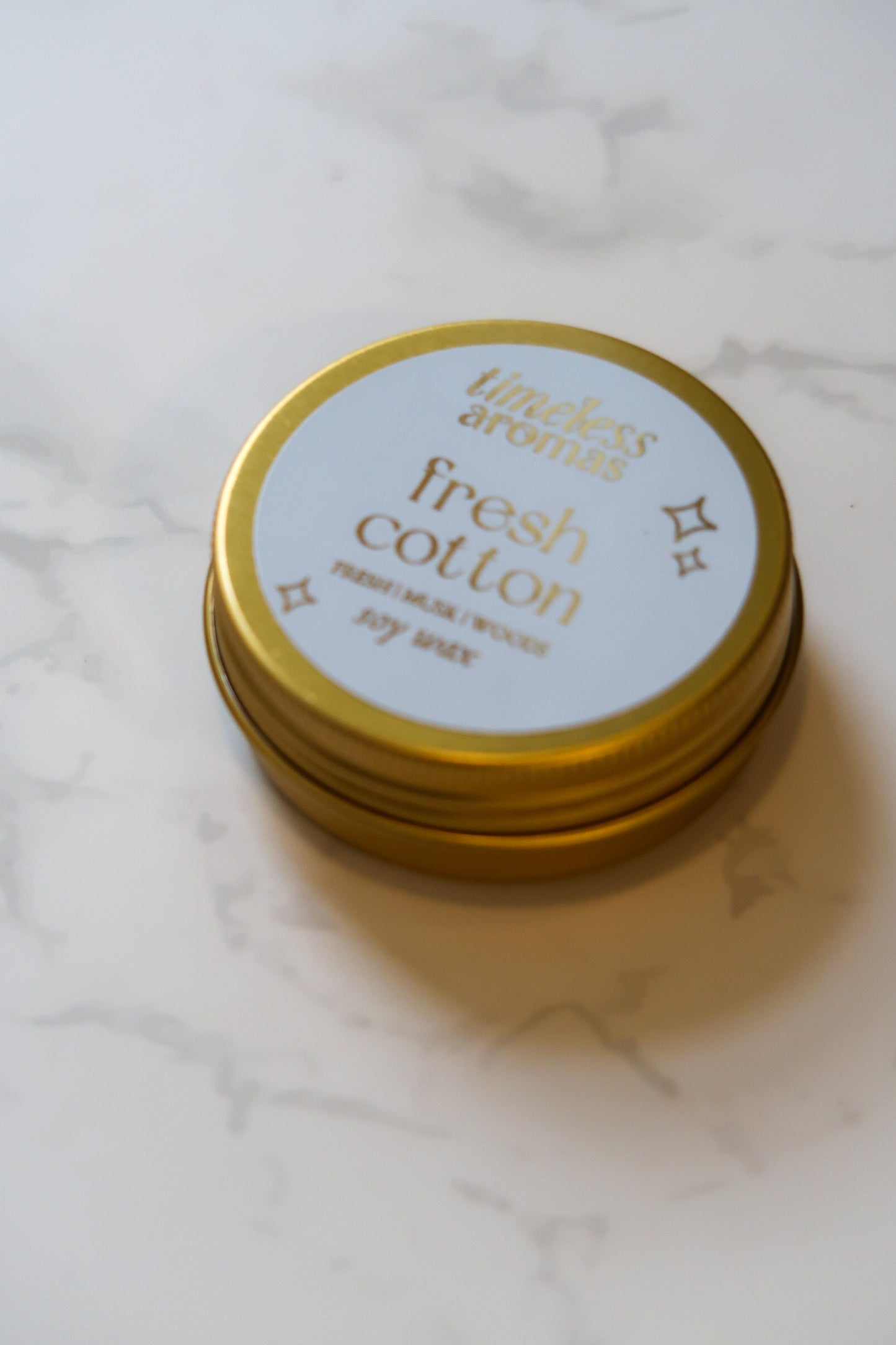 Fresh Cotton Mini Gold Tin Candle