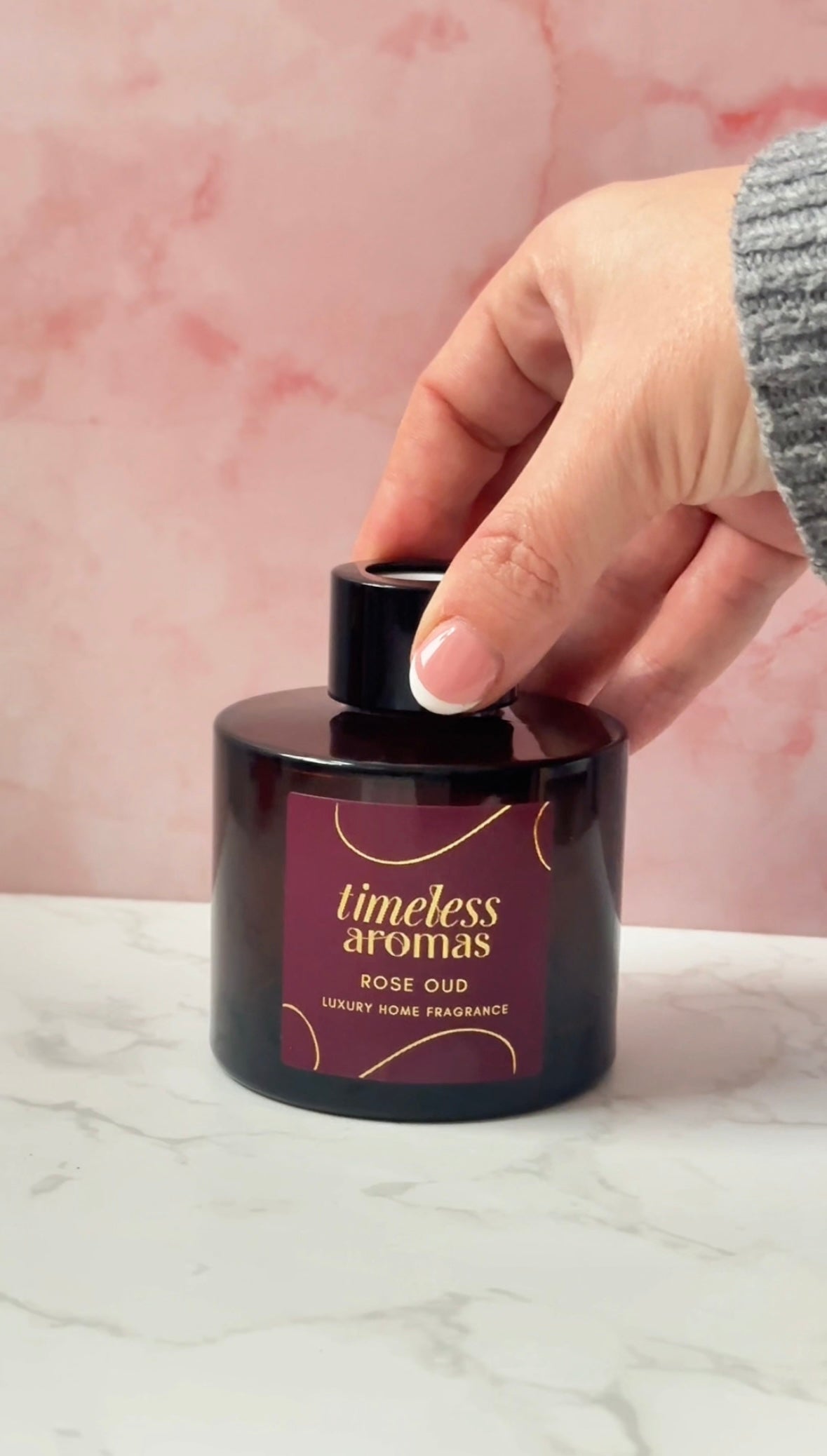 Rose Oud Reed Diffuser – Limited Edition Amber Glass | 100ml