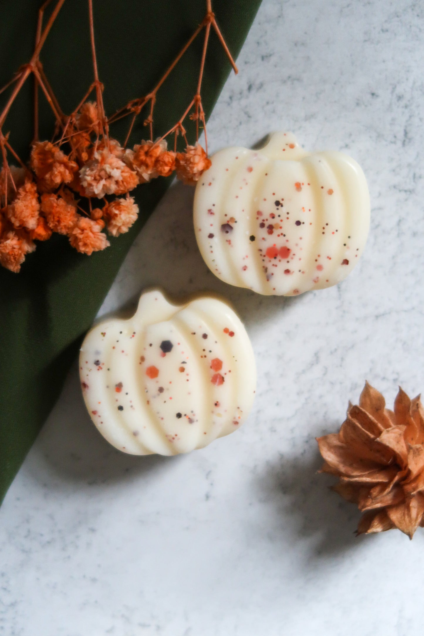 Spiced Pumpkin Wax Melts – 2 Chunky Pumpkin Shapes | Timeless Aromas