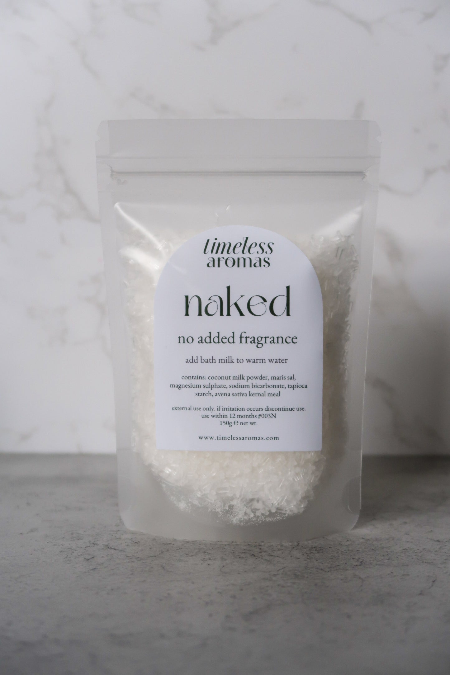 Naked Bath Milk - Fragrance Free | 150g Pouch