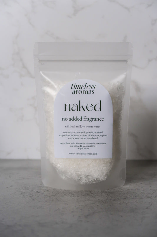 Naked Bath Milk - Fragrance Free | 150g Pouch