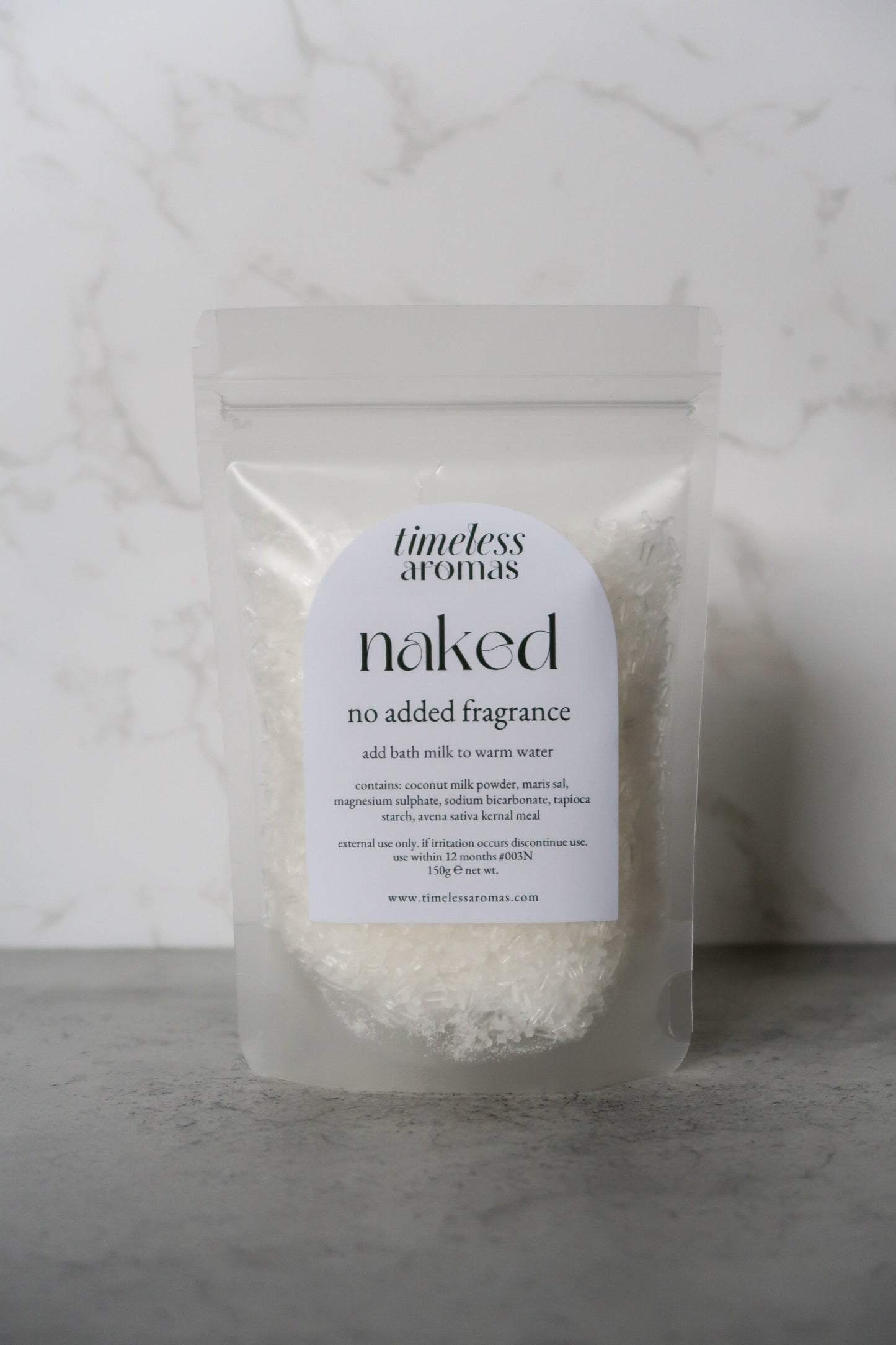 Naked Bath Milk - Fragrance Free | 150g Pouch
