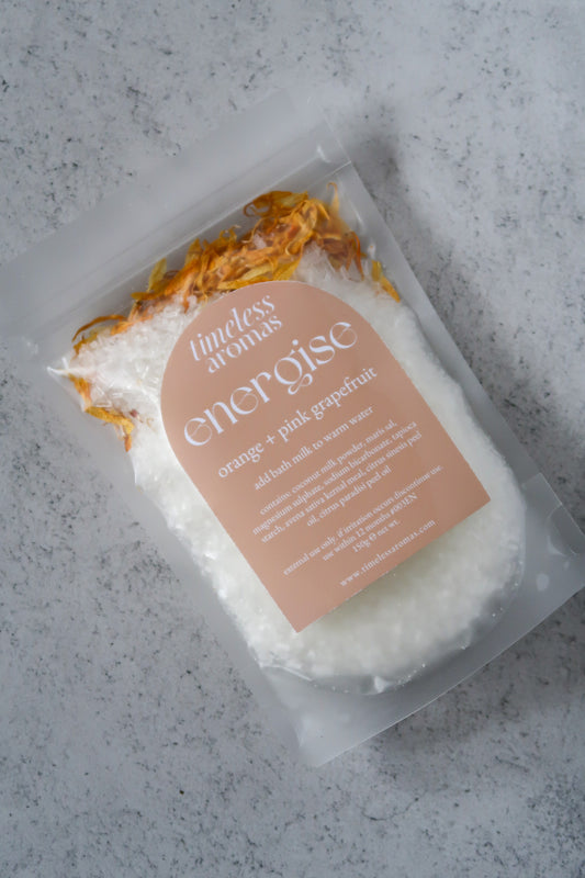 Energise Bath Milk - Pink Grapefruit and Sweet Orange | 150g Pouch