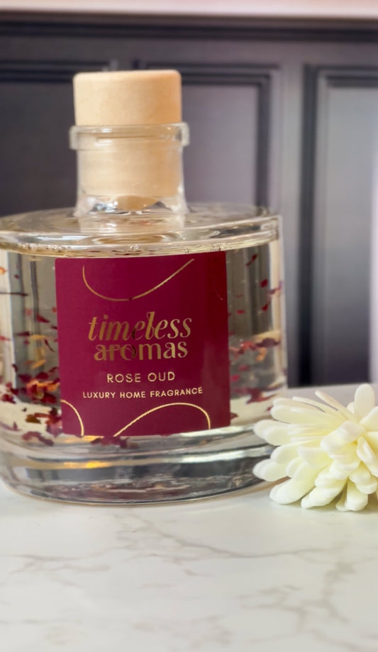 Rose Oud Luxury Reed Diffuser – 200ml