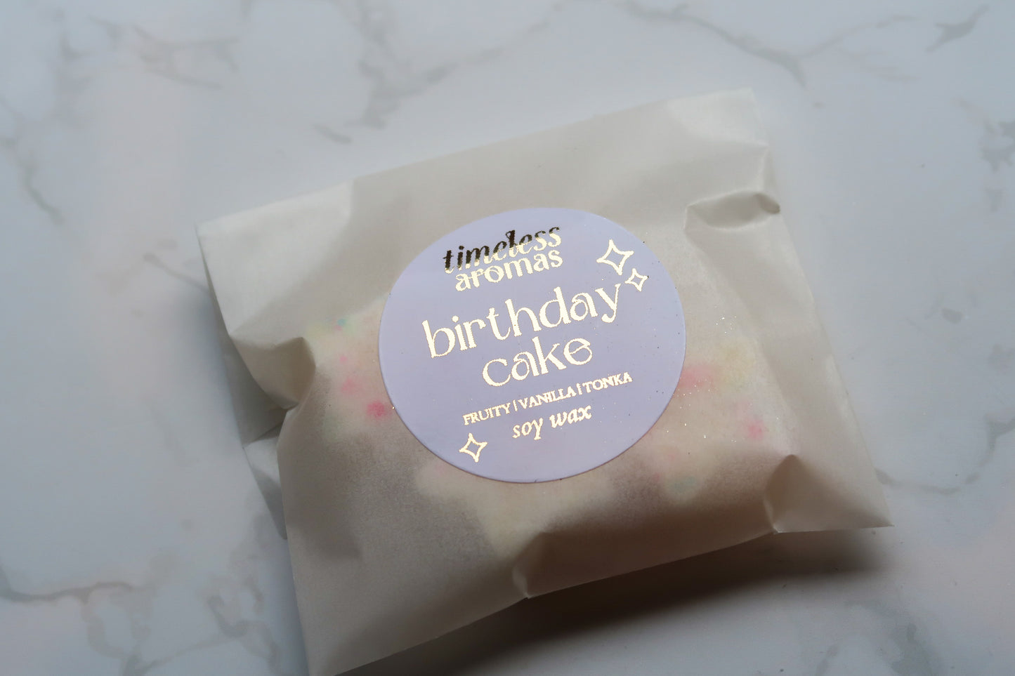 Birthday Cake Soy Wax Melts - Bakery, Vanilla, Tonka Scent | Birthday Inspired Home Fragrance
