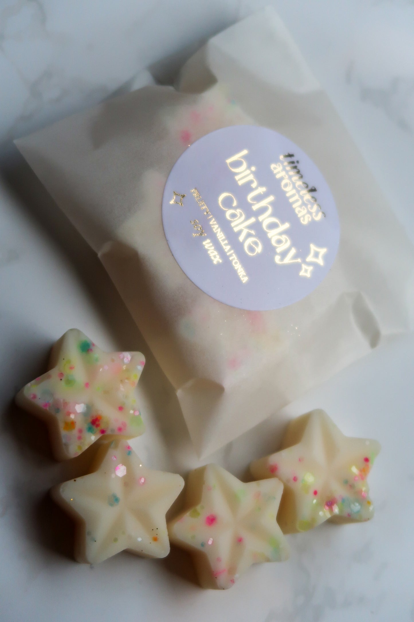 Birthday Cake Soy Wax Melts - Bakery, Vanilla, Tonka Scent | Birthday Inspired Home Fragrance