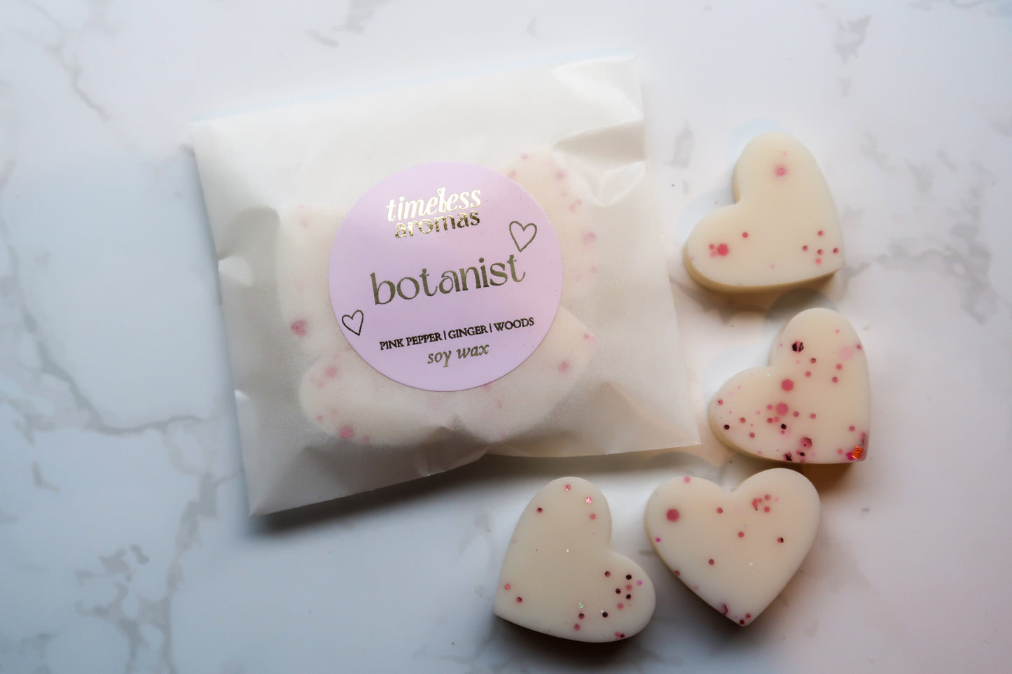 Botanist Soy Wax Melts - Floral, Pink Pepper & Ginger Scent | Home Fragrance