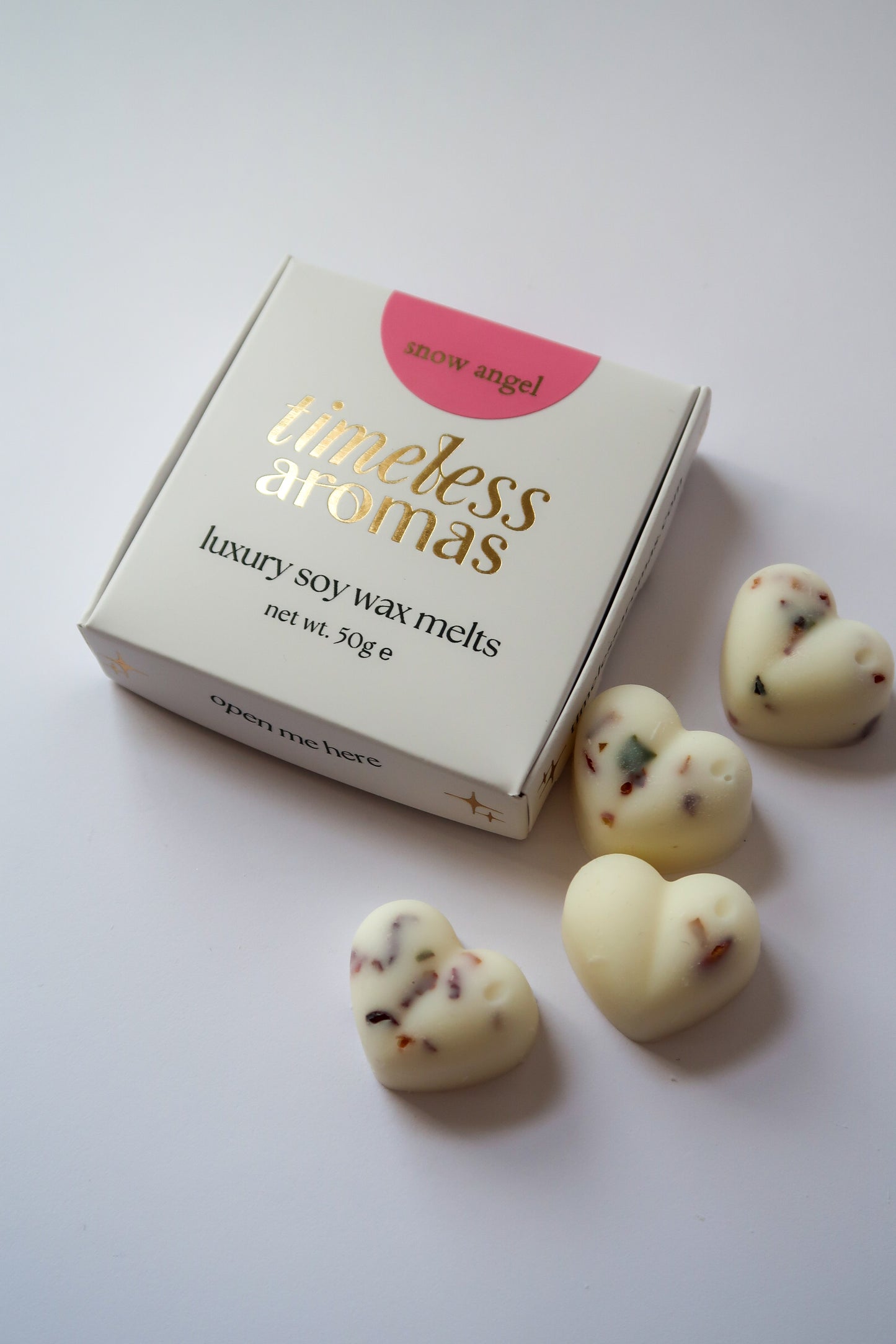 Snow Angel Soy Wax Melt Box - Pear, Vanilla & Bubblegum Scent | Sweet Candy Inspired Home Fragrance